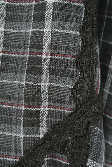 axes femme（アクシーズファム）の古着「アシメトリーチェック柄キャミソールワンピース（キャミワンピース）」大画像５へ