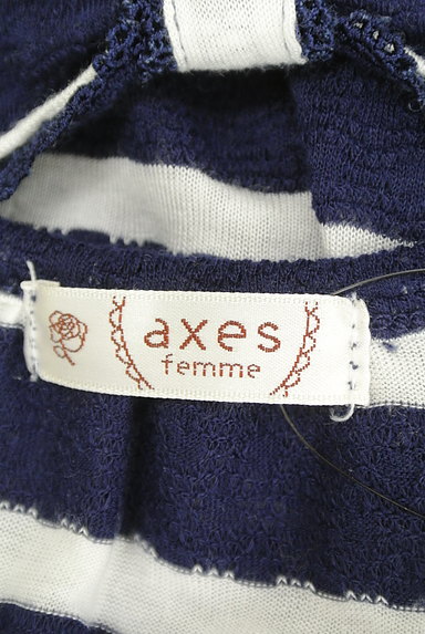 axes femme（アクシーズファム）の古着「マリンボーダートップス（カットソー・プルオーバー）」大画像６へ