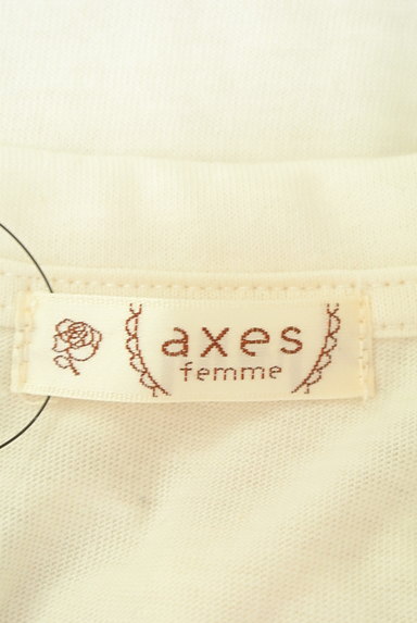 axes femme（アクシーズファム）の古着「花刺繍レースカットソー（カットソー・プルオーバー）」大画像６へ