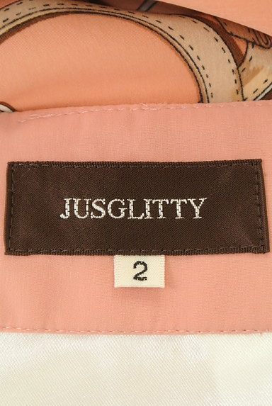 JUSGLITTY（ジャスグリッティー）の古着「総柄シルキースカート（スカート）」大画像６へ