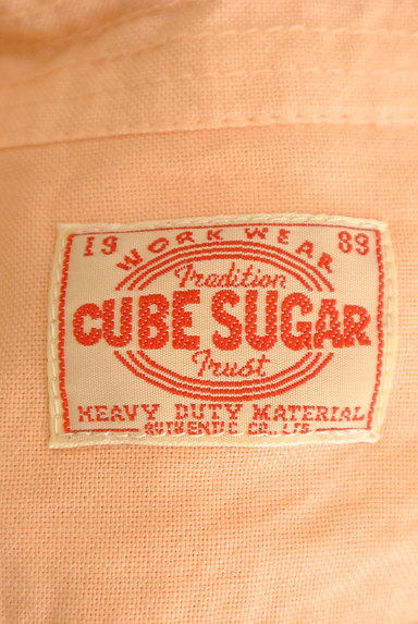 CUBE SUGAR（キューブシュガー）の古着「膝下丈シャツワンピース（ワンピース・チュニック）」大画像６へ