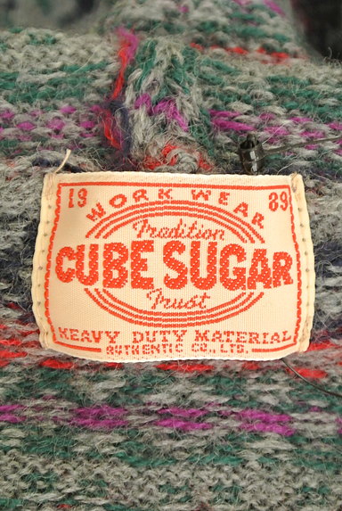 CUBE SUGAR（キューブシュガー）の古着「ノルディック柄ロングカーディガン（カーディガン・ボレロ）」大画像６へ