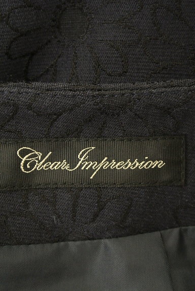 CLEAR IMPRESSION（クリアインプレッション）の古着「ジャガード花柄膝上丈タックスカート（スカート）」大画像６へ