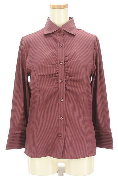 NARA CAMICIE（ナラカミーチェ）の古着「美シルエットフロントギャザーシャツ（カジュアルシャツ）」大画像１へ
