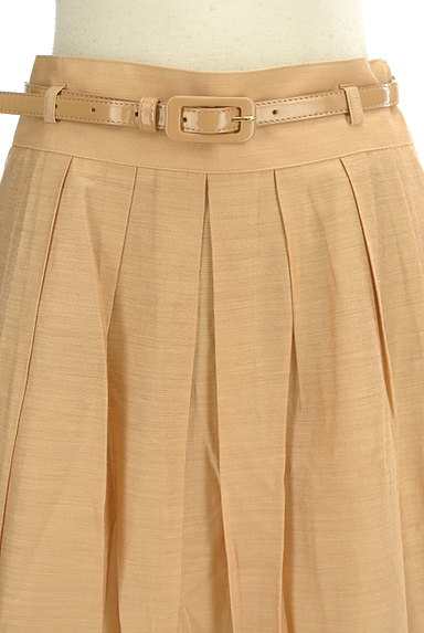 NARA CAMICIE（ナラカミーチェ）の古着「ベルト付微光沢フレアスカート（スカート）」大画像４へ
