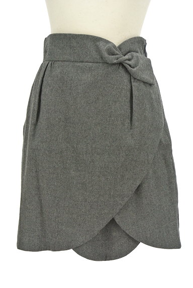 WILLSELECTION（ウィルセレクション）の古着「ツイストリボンウールスカート（スカート）」大画像１へ