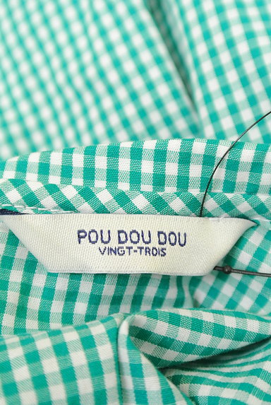 POU DOU DOU（プードゥドゥ）の古着「リボン衿チェック柄カットソー（カットソー・プルオーバー）」大画像６へ