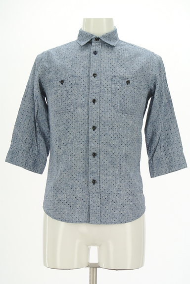 MICHEL KLEIN（ミッシェルクラン）の古着「ドット柄５分袖カジュアルシャツ（カジュアルシャツ）」大画像１へ