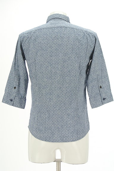 MICHEL KLEIN（ミッシェルクラン）の古着「ドット柄５分袖カジュアルシャツ（カジュアルシャツ）」大画像２へ