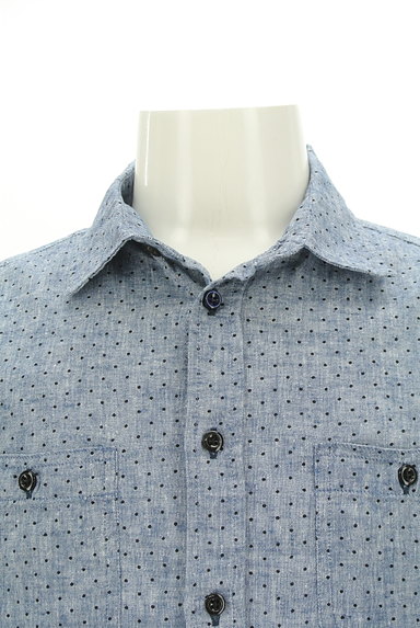 MICHEL KLEIN（ミッシェルクラン）の古着「ドット柄５分袖カジュアルシャツ（カジュアルシャツ）」大画像４へ