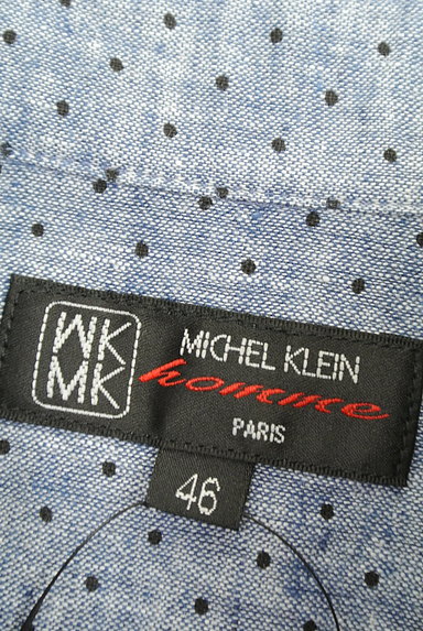 MICHEL KLEIN（ミッシェルクラン）の古着「ドット柄５分袖カジュアルシャツ（カジュアルシャツ）」大画像６へ