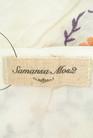 SM2（サマンサモスモス）の古着「袖刺繍シアーガーゼカットソー（カットソー・プルオーバー）」大画像６へ