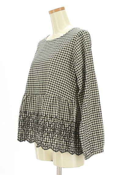 SM2（サマンサモスモス）の古着「裾刺繍ペプラムカットソー（カットソー・プルオーバー）」大画像３へ