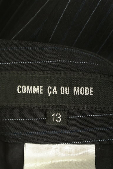 COMME CA DU MODE（コムサデモード）の古着「ストライプ柄フレアパンツ（パンツ）」大画像６へ