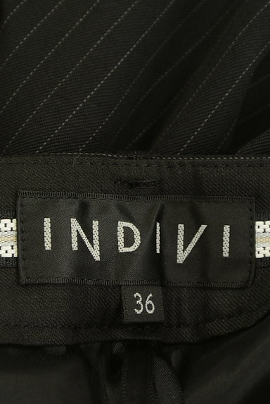 INDIVI（インディヴィ）の古着「ストライプ柄センタープレスパンツ（パンツ）」大画像６へ