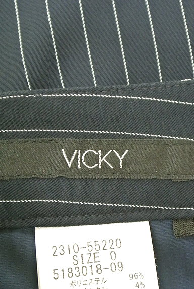 VICKY（ビッキー）の古着「ピンストライプテーパードパンツ（パンツ）」大画像６へ