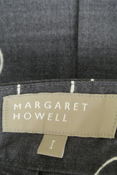 MARGARET HOWELL（マーガレットハウエル）の古着「サークル柄膝丈プリーツスカート（スカート）」大画像６へ