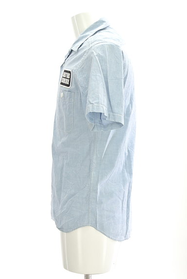 SHIPS JET BLUE（シップスジェットブルー）の古着「ワッペン付きコットンシャツ（カジュアルシャツ）」大画像３へ