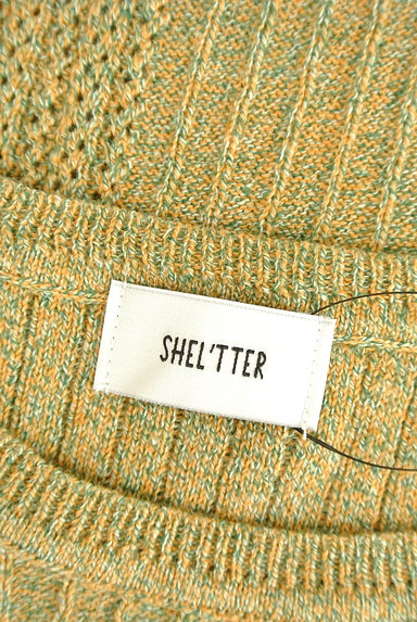 SHEL'TTER（シェルター）の古着「透かし編みノースリーブニット（ニット）」大画像６へ