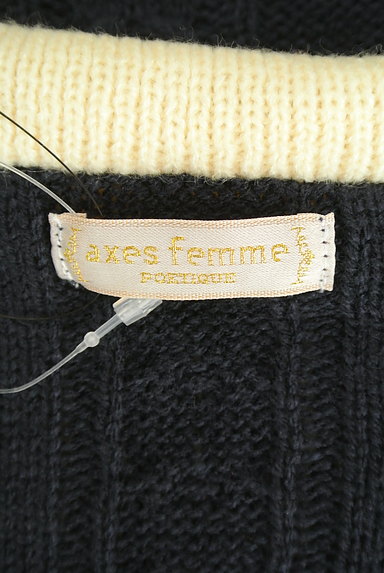 axes femme（アクシーズファム）の古着「刺繍セーラー襟ニットトップス（ニット）」大画像６へ