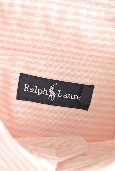 Ralph Lauren（ラルフローレン）の古着「ピンクストライプ柄シャツ（カジュアルシャツ）」大画像６へ