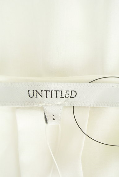 UNTITLED（アンタイトル）の古着「レースアップ刺繍ペプラムカットソー（カットソー・プルオーバー）」大画像６へ