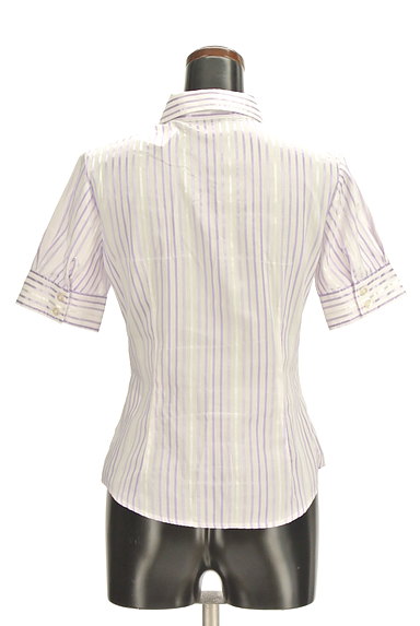 NARA CAMICIE（ナラカミーチェ）の古着「シャイニーストライプシャツ（カジュアルシャツ）」大画像２へ