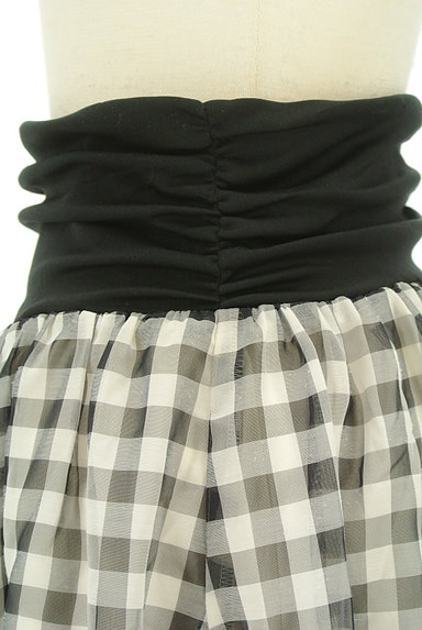 Feroux（フェルゥ）の古着「ウエストギャザーチェック柄スカート（スカート）」大画像４へ
