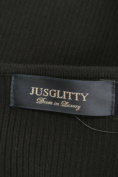 JUSGLITTY（ジャスグリッティー）の古着「花柄刺繍Ｖネック５分袖リブニット（ニット）」大画像６へ