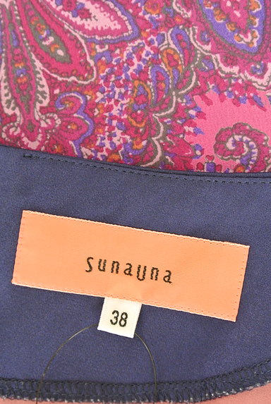 SunaUna（スーナウーナ）の古着「ペイズリー柄膝下丈シフォンワンピ（ワンピース・チュニック）」大画像６へ