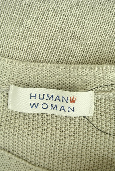 HUMAN WOMAN（ヒューマンウーマン）の古着「七分袖リネンニット（ニット）」大画像６へ
