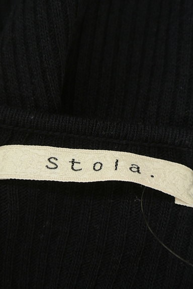 Stola.（ストラ）の古着「刺繍Ｖネック７分袖リブニット（ニット）」大画像６へ