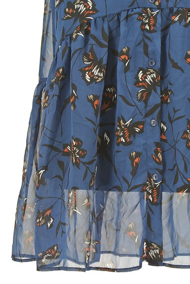 Avan Lily（アヴァンリリィ）の古着「花柄裾フレアロングスカート（ロングスカート・マキシスカート）」大画像５へ