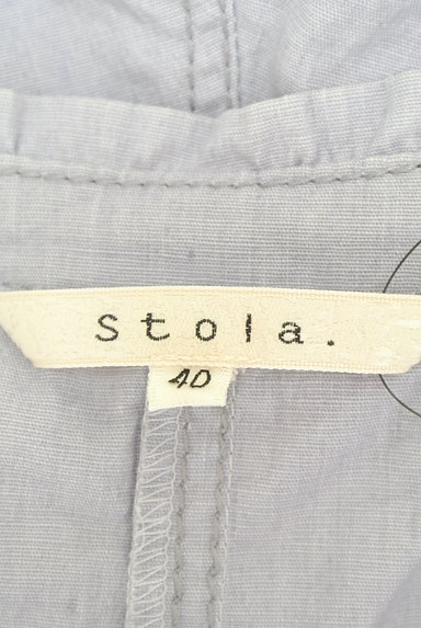 Stola.（ストラ）の古着「七分袖ノーカラーギャザージャケット（ジャケット）」大画像６へ