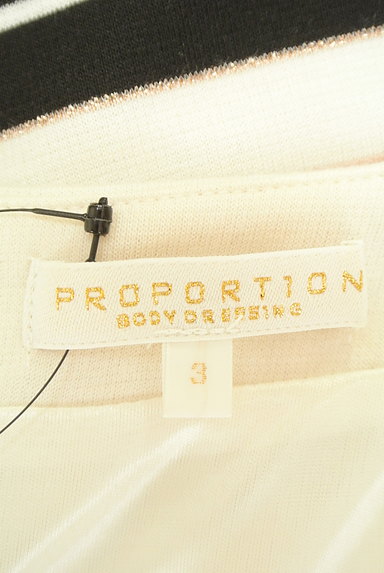 PROPORTION BODY DRESSING（プロポーションボディ ドレッシング）の古着「ウエストレースボーダーワンピース（ワンピース・チュニック）」大画像６へ