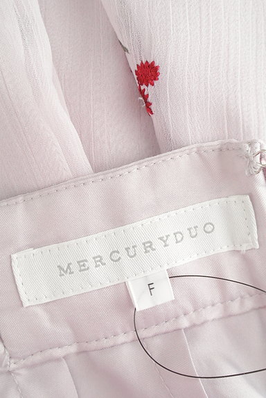 MERCURYDUO（マーキュリーデュオ）の古着「楊柳シフォン刺繍ワイドパンツ（パンツ）」大画像６へ