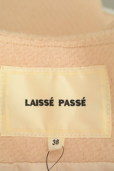 LAISSE PASSE（レッセパッセ）の古着「袖ファーノーカラーロングコート（コート）」大画像６へ