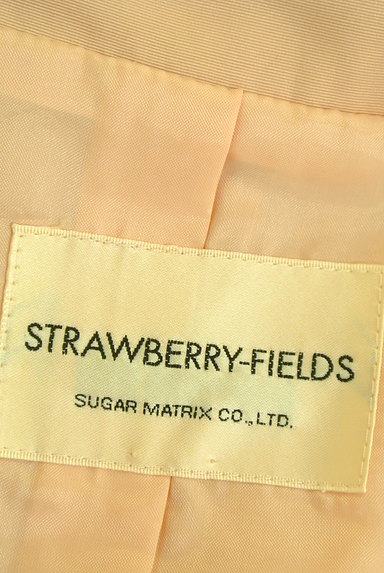 STRAWBERRY-FIELDS（ストロベリーフィールズ）の古着「リボン付きフリル襟ロングコート（コート）」大画像６へ