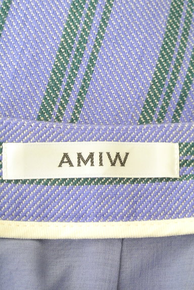 AMIW（アミウ）の古着「膝下丈ストライプ柄タイトスカート（スカート）」大画像６へ