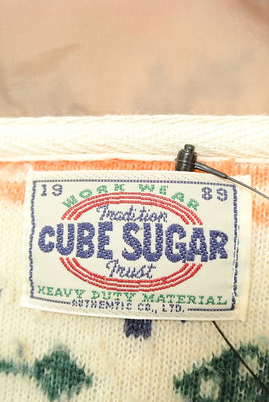 CUBE SUGAR（キューブシュガー）の古着「ノルディック柄ボアブルゾン（ブルゾン・スタジャン）」大画像６へ
