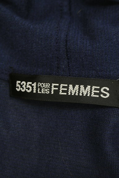 5351 POUR LES FEMMES（５３５１プーラ・ファム）の古着「ドレープネックニットトップス（ニット）」大画像６へ