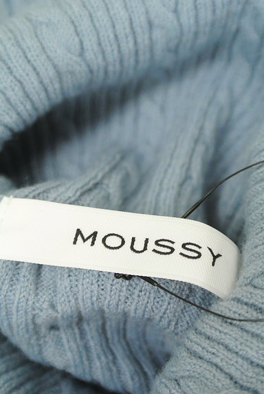 MOUSSY（マウジー）の古着「ケーブル編みタートルニット（ニット）」大画像６へ
