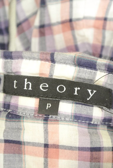 theory（セオリー）の古着「ワッシャーチェック柄ロングシャツ（カジュアルシャツ）」大画像６へ