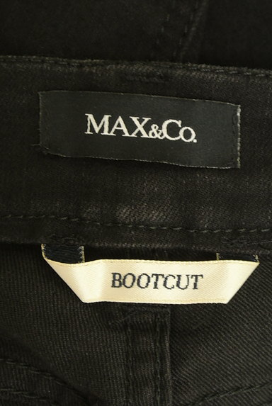 MAX&Co.（マックス＆コー）の古着「ブーツカットブラックパンツ（デニムパンツ）」大画像６へ