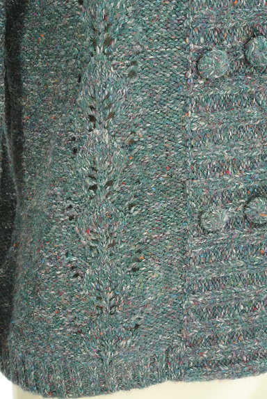 Jocomomola（ホコモモラ）の古着「ミックス糸襟付きニットカーディガン（カーディガン・ボレロ）」大画像５へ