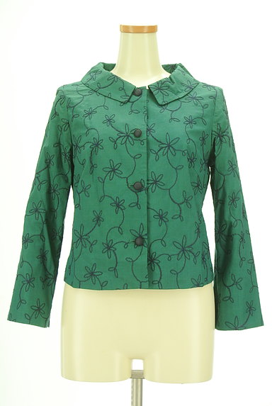 Jocomomola（ホコモモラ）の古着「花刺繍デザインジャケット（ジャケット）」大画像１へ