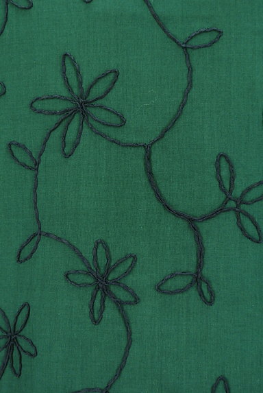 Jocomomola（ホコモモラ）の古着「花刺繍タックフレアワンピース（ワンピース・チュニック）」大画像５へ