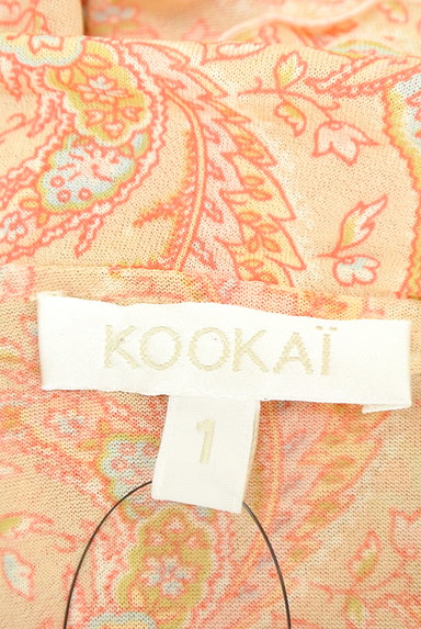KOOKAI（クーカイ）の古着「ペイズリー風7分袖シアーカーディガン（カーディガン・ボレロ）」大画像６へ