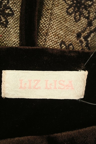 LIZ LISA（リズリサ）の古着「ベロア切替レースミニワンピース（ワンピース・チュニック）」大画像６へ