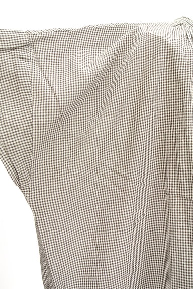 SM2（サマンサモスモス）の古着「ギャザードレープシャツ風ワンピ（ワンピース・チュニック）」大画像５へ
